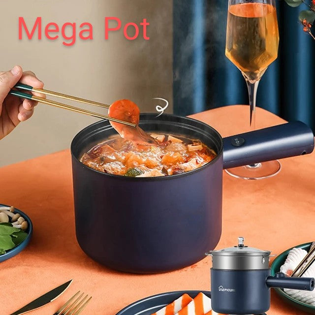 MEGA POT DUAL LAYER DORM SAFE ELECTRIC COOKER